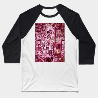 Pink Sticker Street Art NYC Baseball T-Shirt